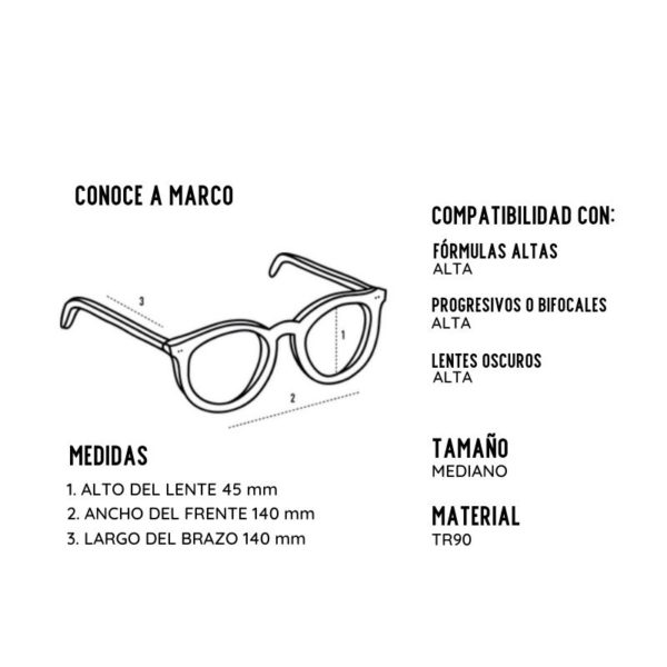 Montura clásica rectangular gafas online colombia