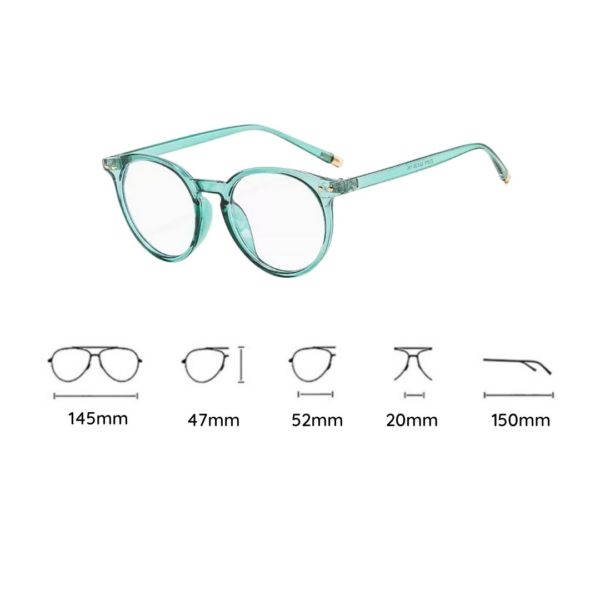 gafas unisex circulares